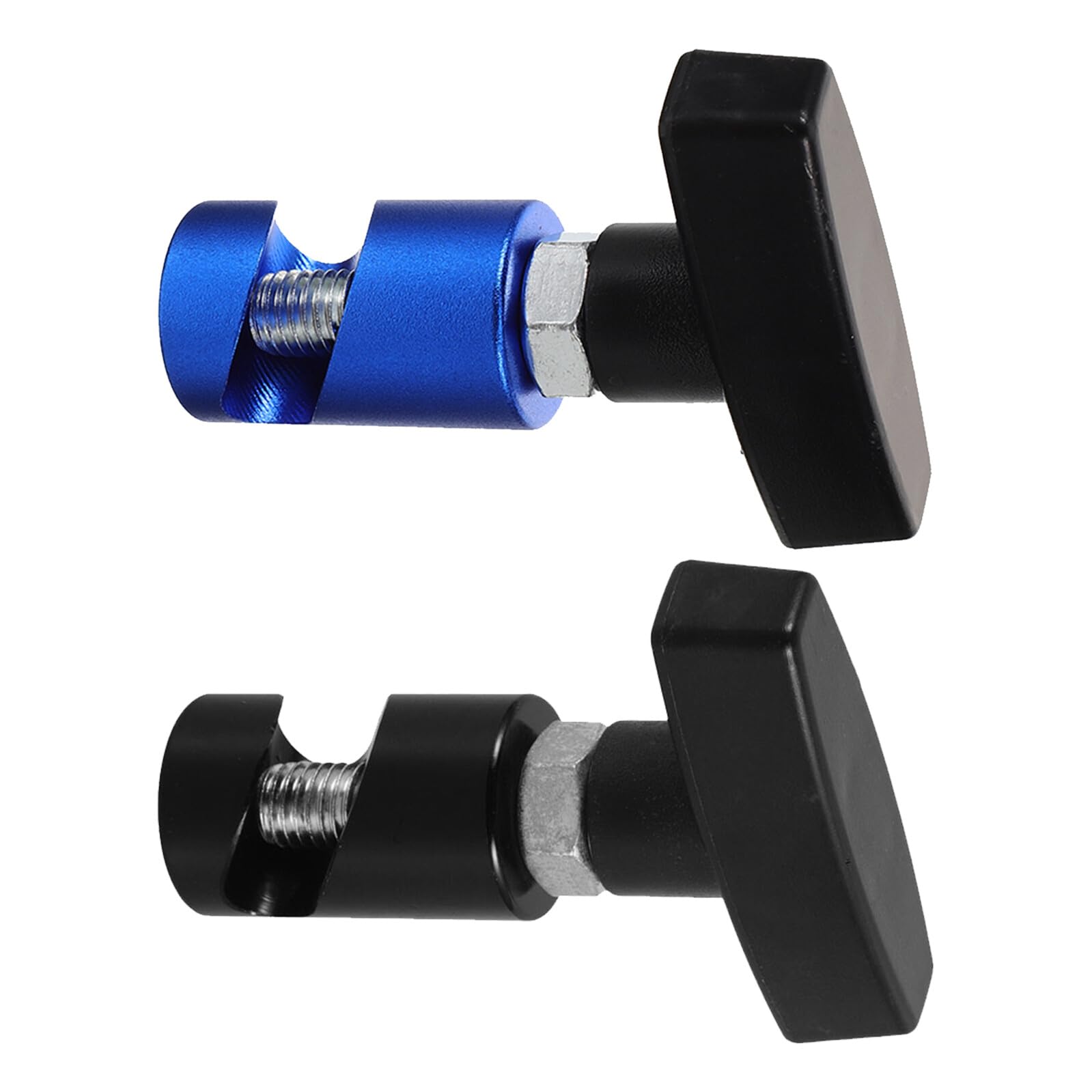 Soporte de varilla de capó de coche de aleación de aluminio, abrazadera resistente bicolor, 2 uds. 8
