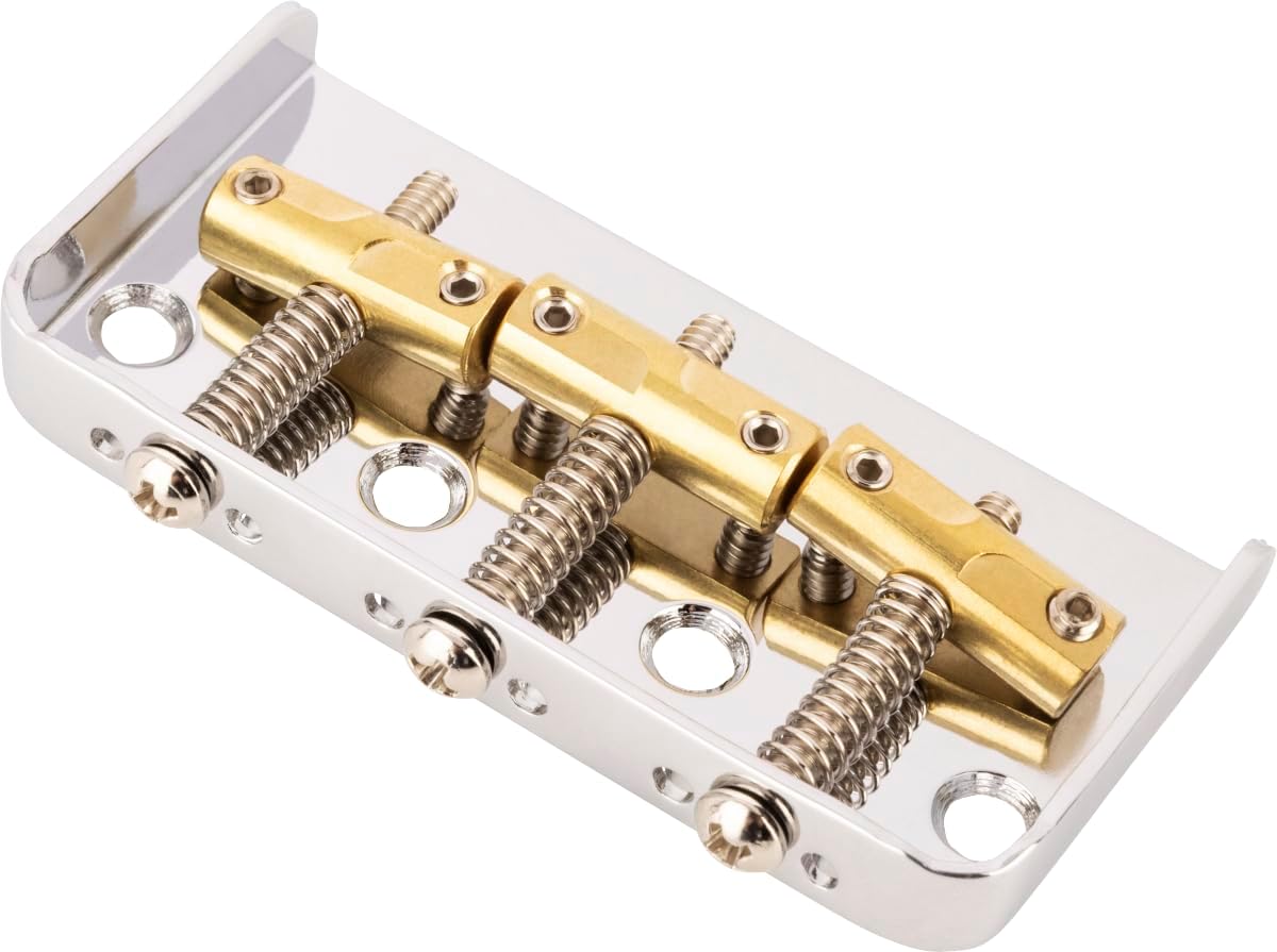Fender 3-Saddle Custom "Cut-Off" Vintage-Style Tele® Bridge with Compensated Brass Saddles,
