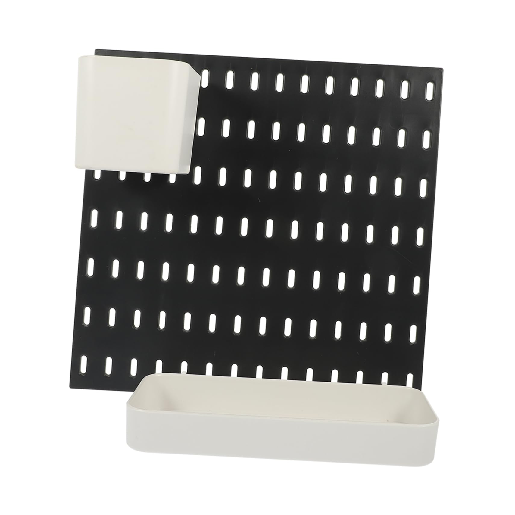 Ciieeo 1 Set Pegboard Shelf Organizer Wall Mounted Storage with Baskets Craft Organizer for Kitchen Office Bathroom and Bedroom