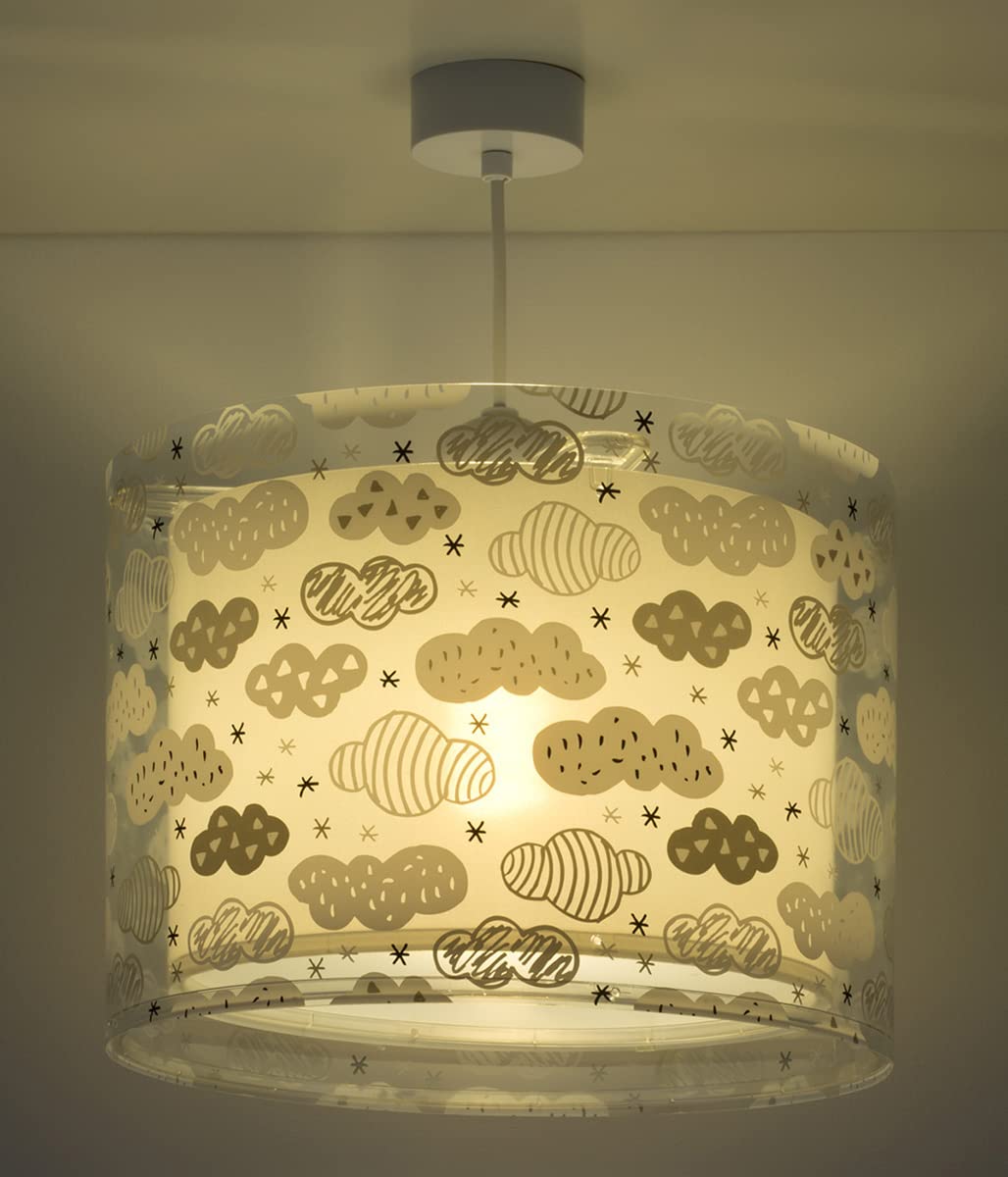 Dalber lampe suspension enfant Clouds Nuages Gris