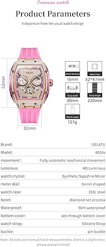 Miniatura 8 de OLEVS Womens Automatic Watch Self Winding Original Diamond Luxury Date Ladies Dress Classic Luminous Waterproof Wrist Watches