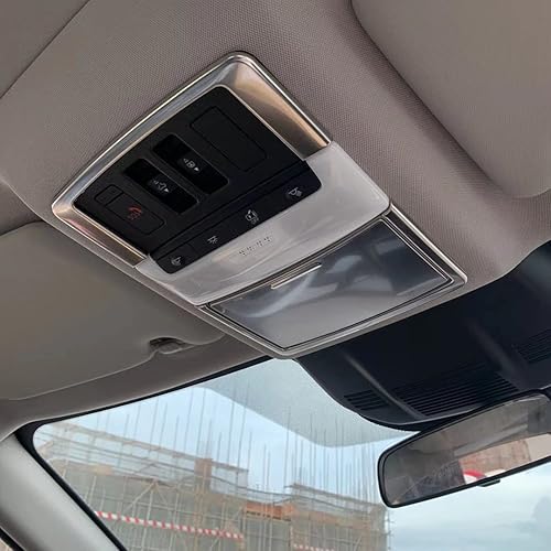 Miniatura 7 de Beautost Compatible con Nissan Rogue 2021 2022 2023 2024 2025 luz de lectura frontal de techo marco de mapa (mate)