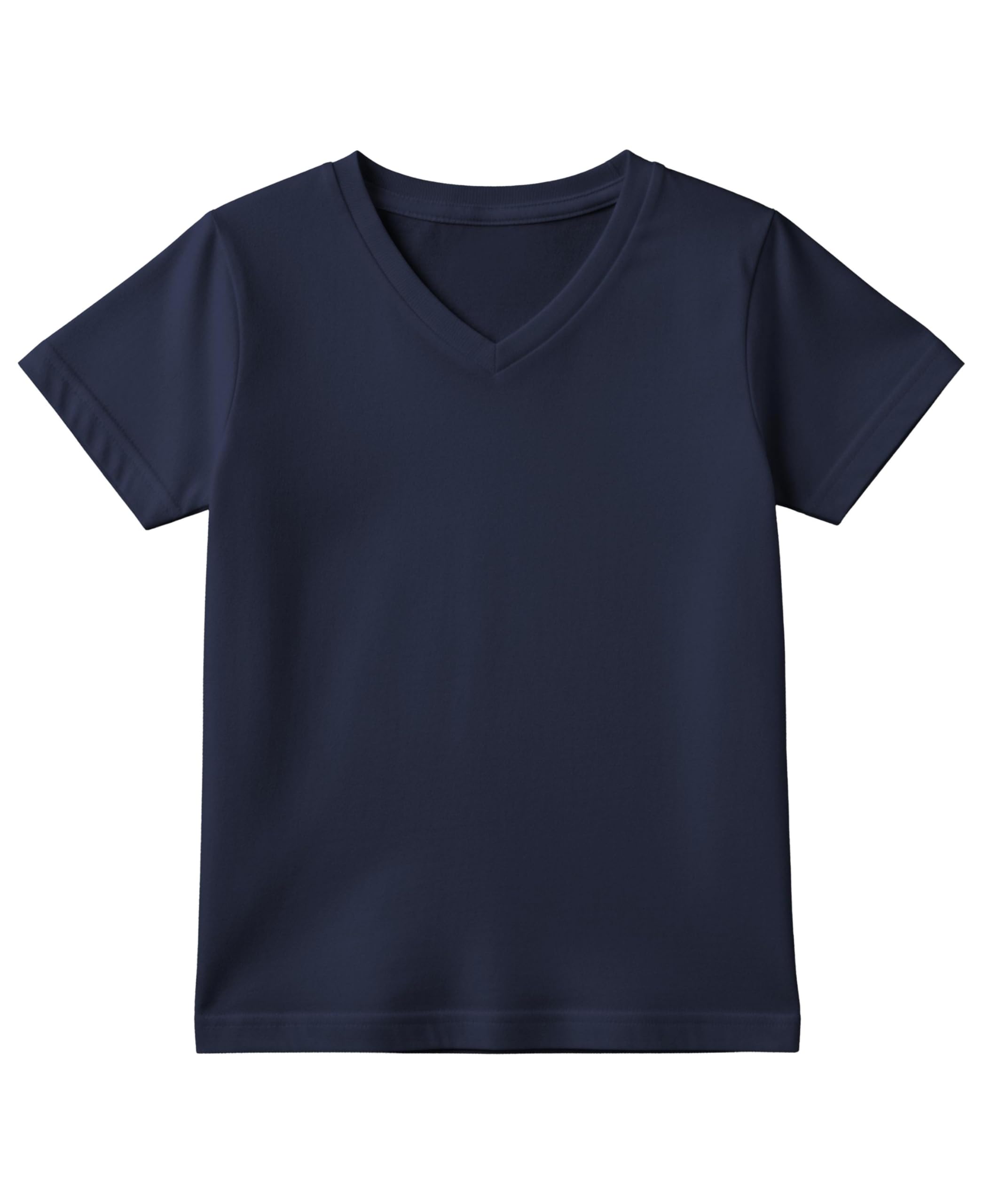 Andrew Scott Boys' V Neck T Shirt | Cotton Color Undershirts | 100% Cotton Tees in Multi Packs