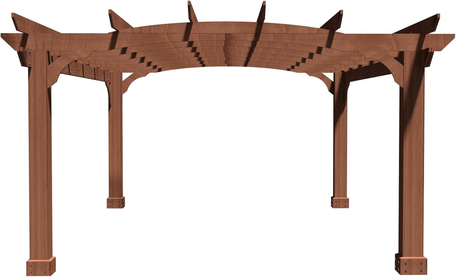 MUPATER Retratable Wooden Pergola Gazebo for Patio with