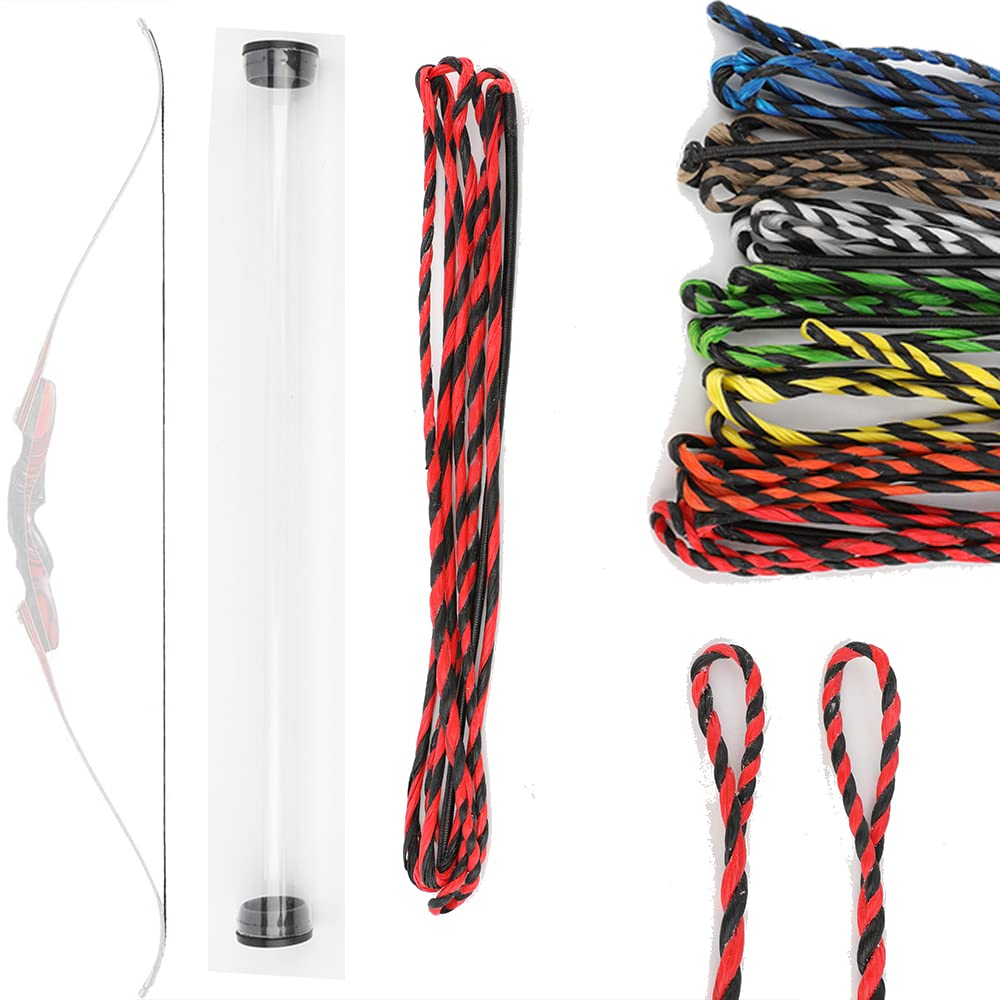 wolfman Flemish Twist Archery Recurve Bowstring 40-67 Inches 14 Strand Dyneema Replacement Bow String for Traditional Bow Recurve Bow Hunting Bow Long Bow