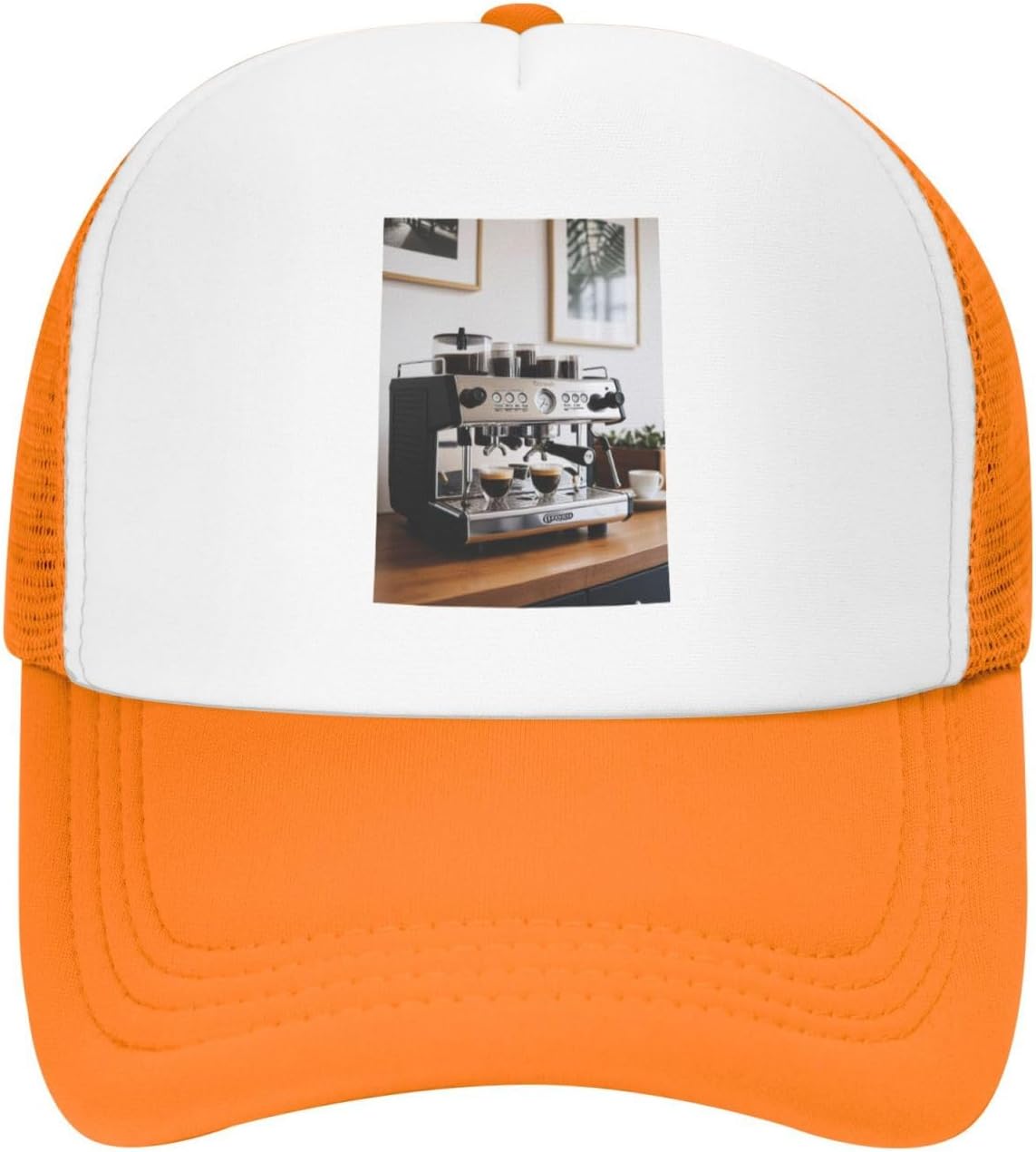 Oudrspo Espresso Machine Printed Mesh Baseball Cap – Breathable Sun Protection Hat with Adjustable Girth Oudrspo Espresso Machine Printed Mesh Baseball Cap – Breathable Sun Protection Hat with Adjustable Girth