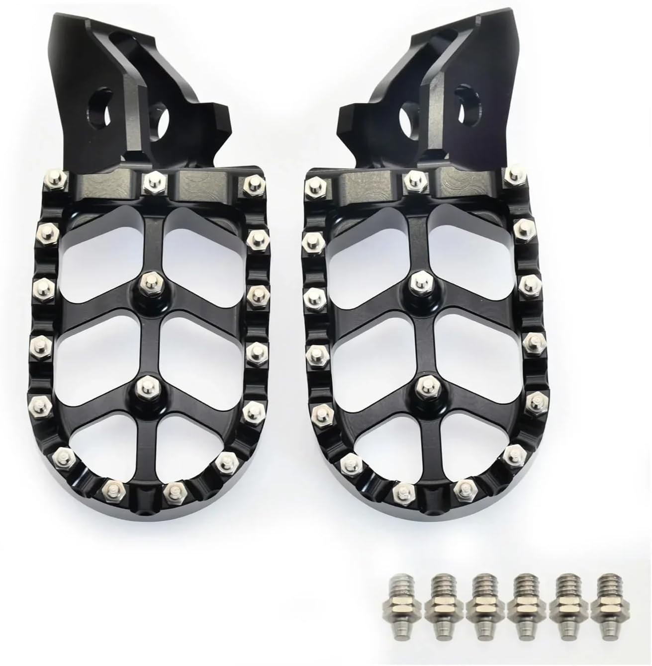 Motorcycle pedal Aluminum Footrest Footpegs Floor Boards Pedal Surron Ultrabee Ultra Bee SUR RON Off-Road Electric Vehicle Bike Parts(Black)