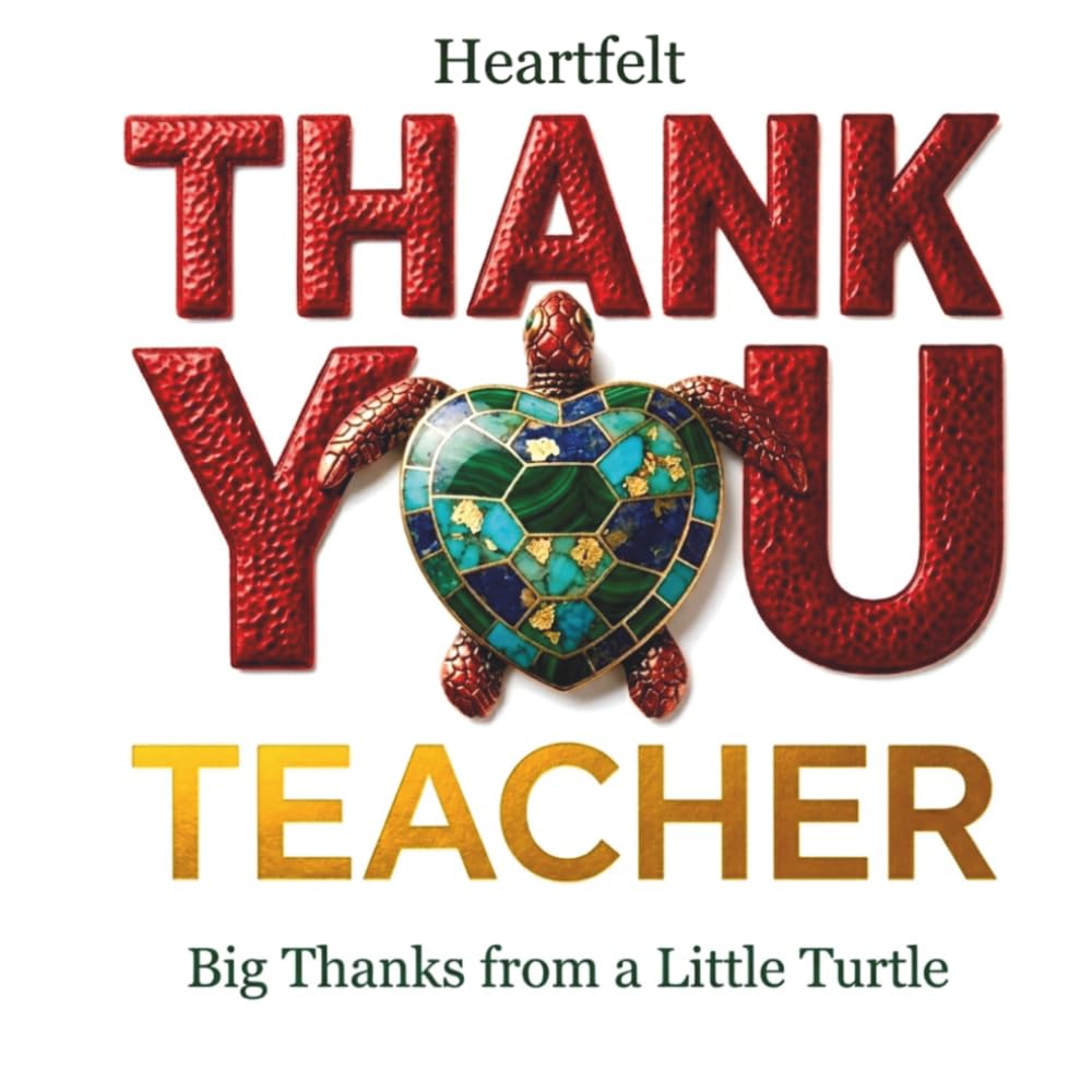 Heartfelt Thank You Teacher: Big Thanks from a Little Turtle