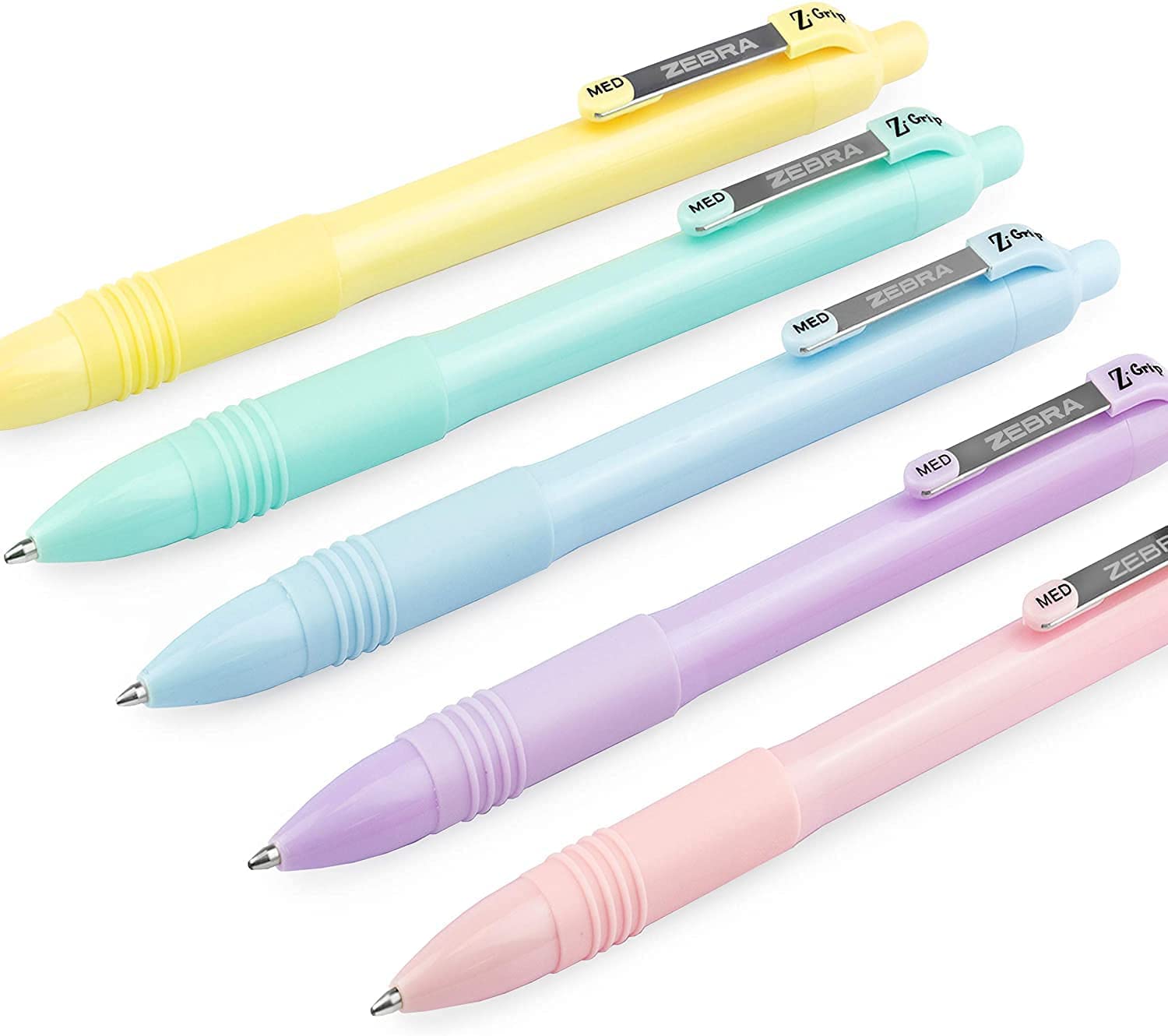 Zebra Z-Grip Smooth Ballpoint Pens & MP Mechanical Pencils - 1 of Each Pastel Barrel - In Envelope Gift Packaging - Pack of 10 - Image 4