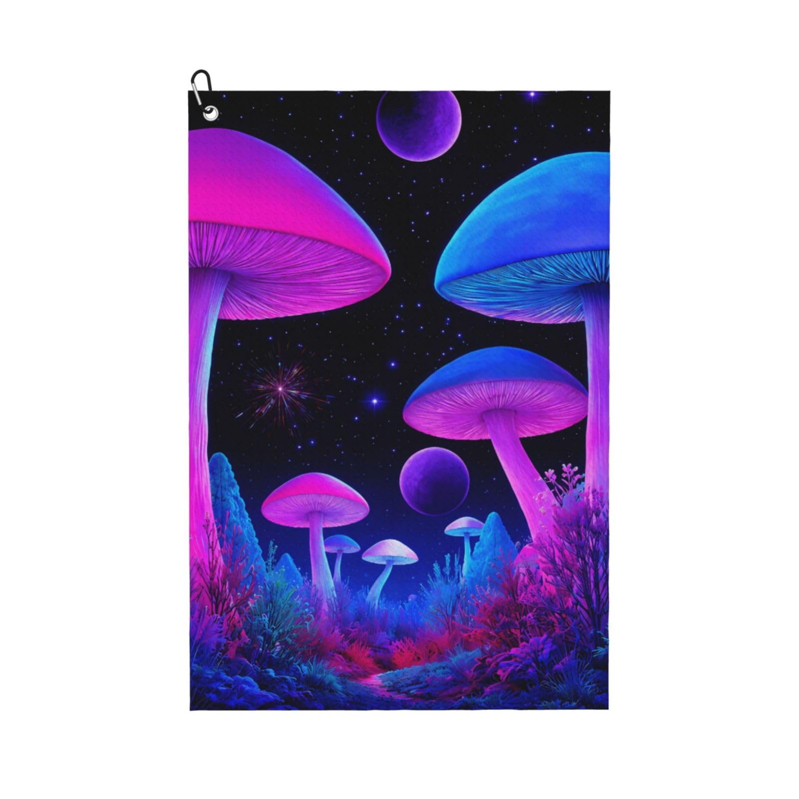 BSDFGSDD Trippy Mushroom Magical World Golf Towel 24 x 16 inches