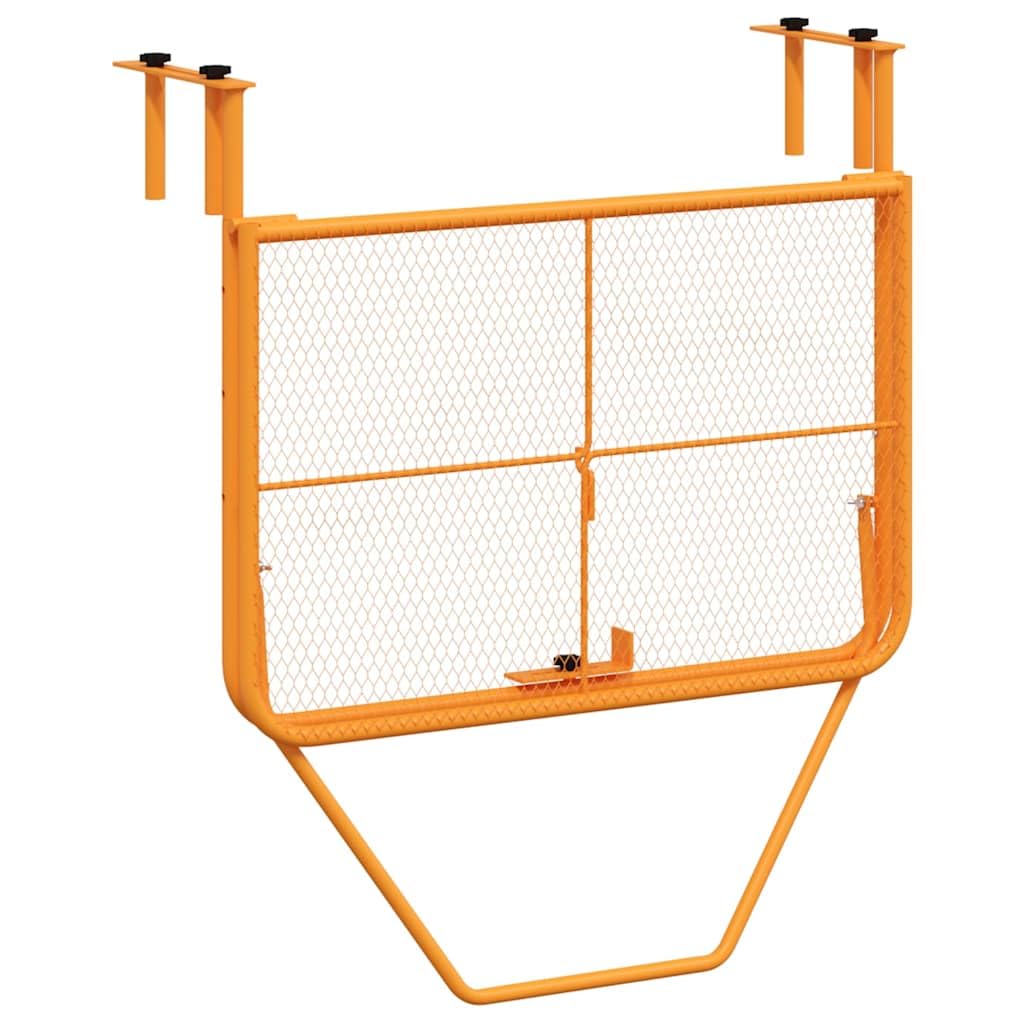 Tavolo da balcone giallo, 60 x 40 cm, in acciaio, pieghevole, salvaspazio, resistente alle intemperie, per terrazza, giardino, balcone, veranda, ideale per mangiare, barbecue, picnic, feste