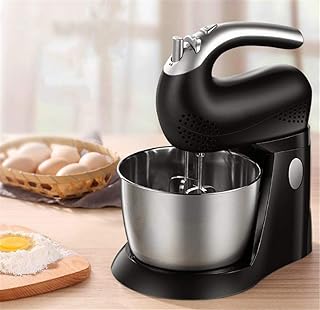 WLGQ Batteurs sur Socle électriques Batteurs à Main Fouet à Main pour la Cuisson 260W Mélangeurs d'aliments à 5 Vitesses Mélangeurs Portables à la Farine de gâteau Pain à Oeufs Batteur à Oeufs AV