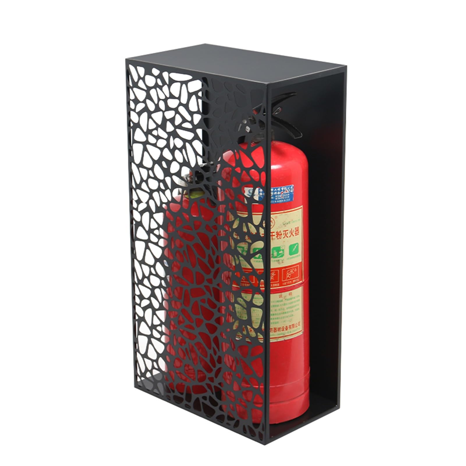 Extintor de incendios para 2 unidades, diseño hueco para decoración, ideal para centros comerciales, hoteles, pasillos, mercados, accesorio duradero para seguridad y estilo