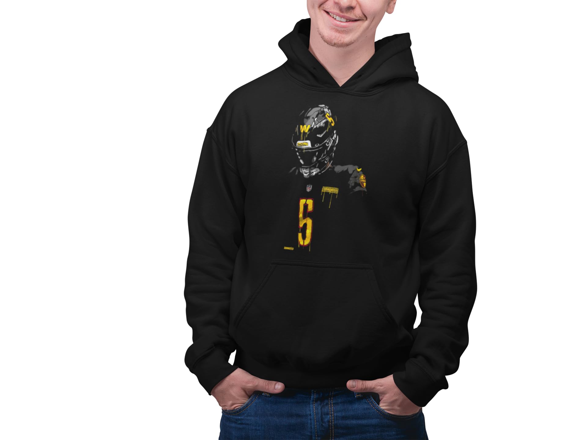 knut Fashion & Streetwear Męska bluza z kapturem American Football NFL męska bluza z kapturem strój Washington Commanders sweter Clothes rozmiary XS-5XL