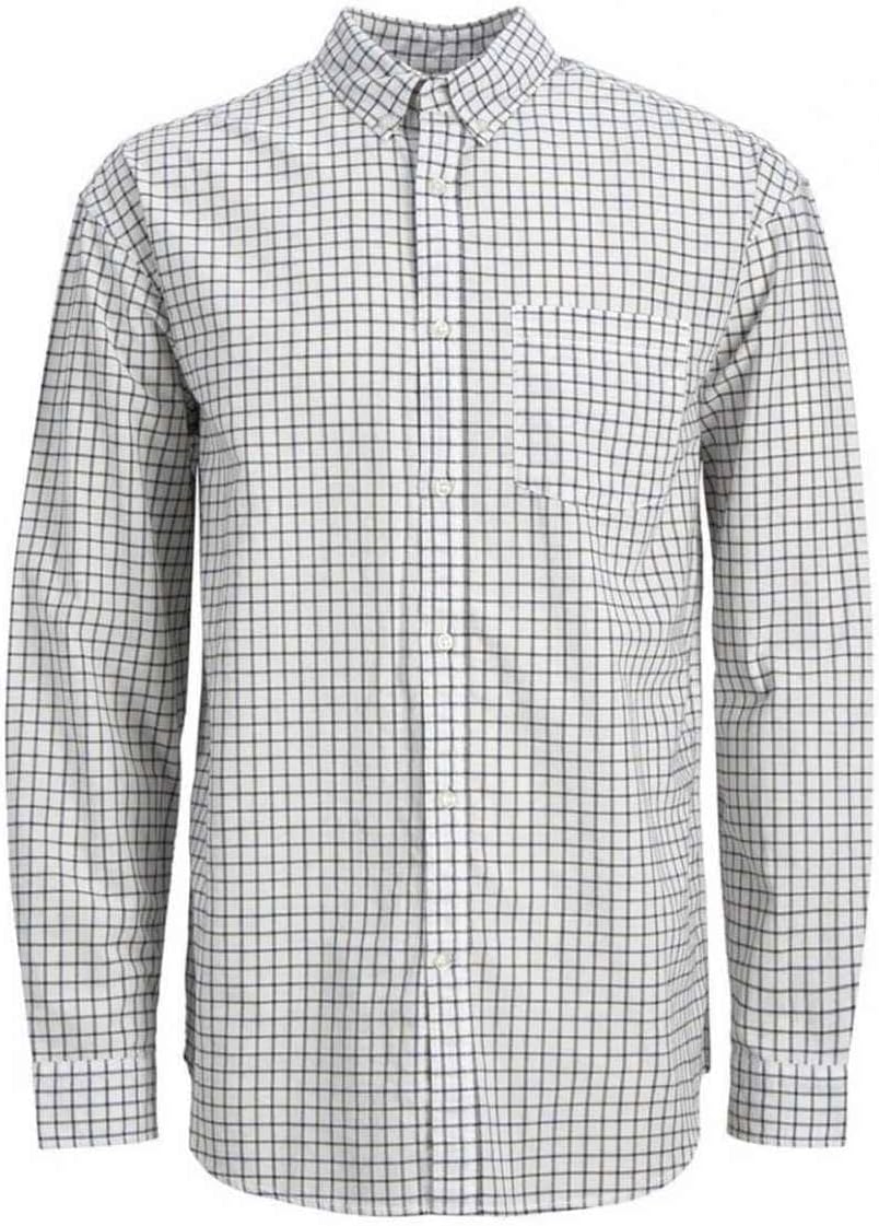 JACK & JONES Men's Jorcarl Check Harlow Relaxed Shirt Ls