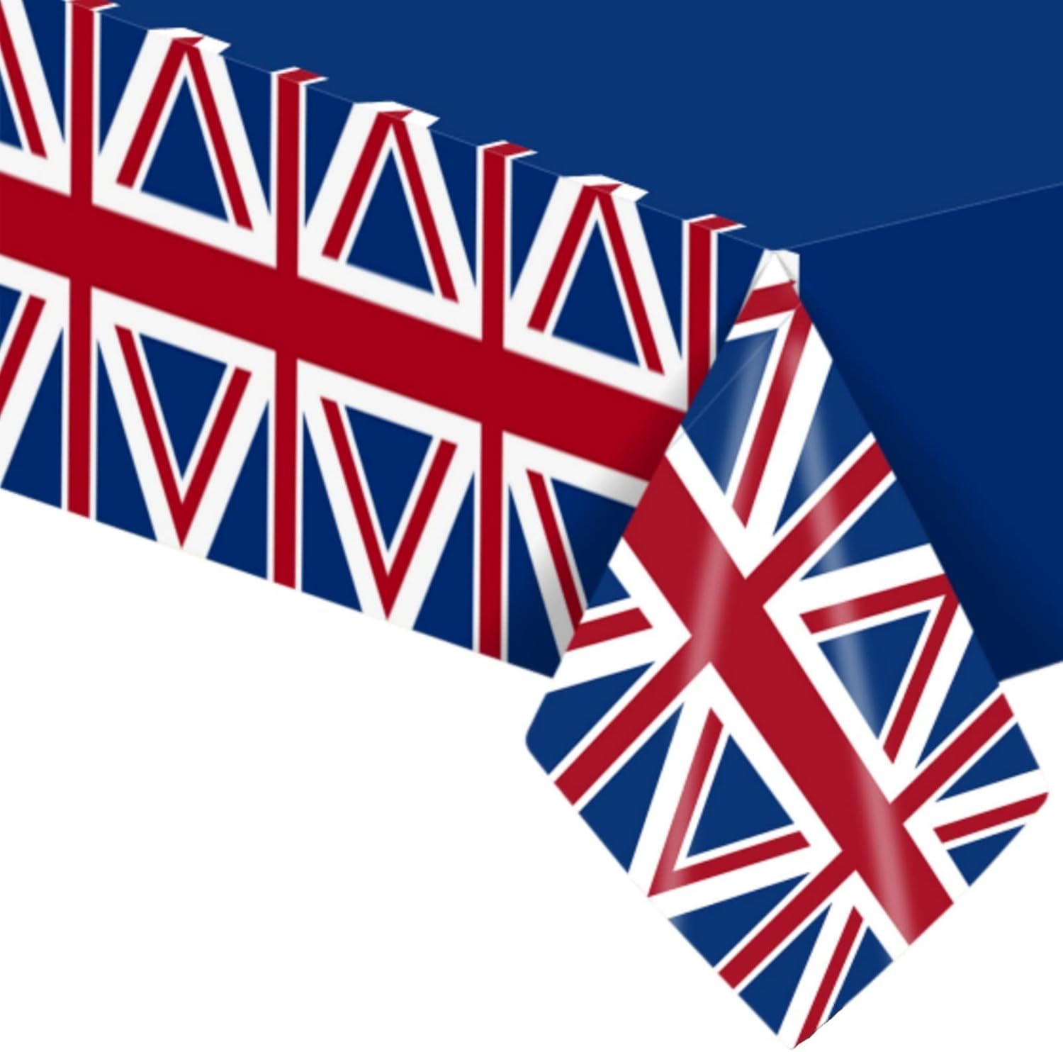 130*220cm Union Jack Table Cloth King Coronation Tablecloths Plastic
