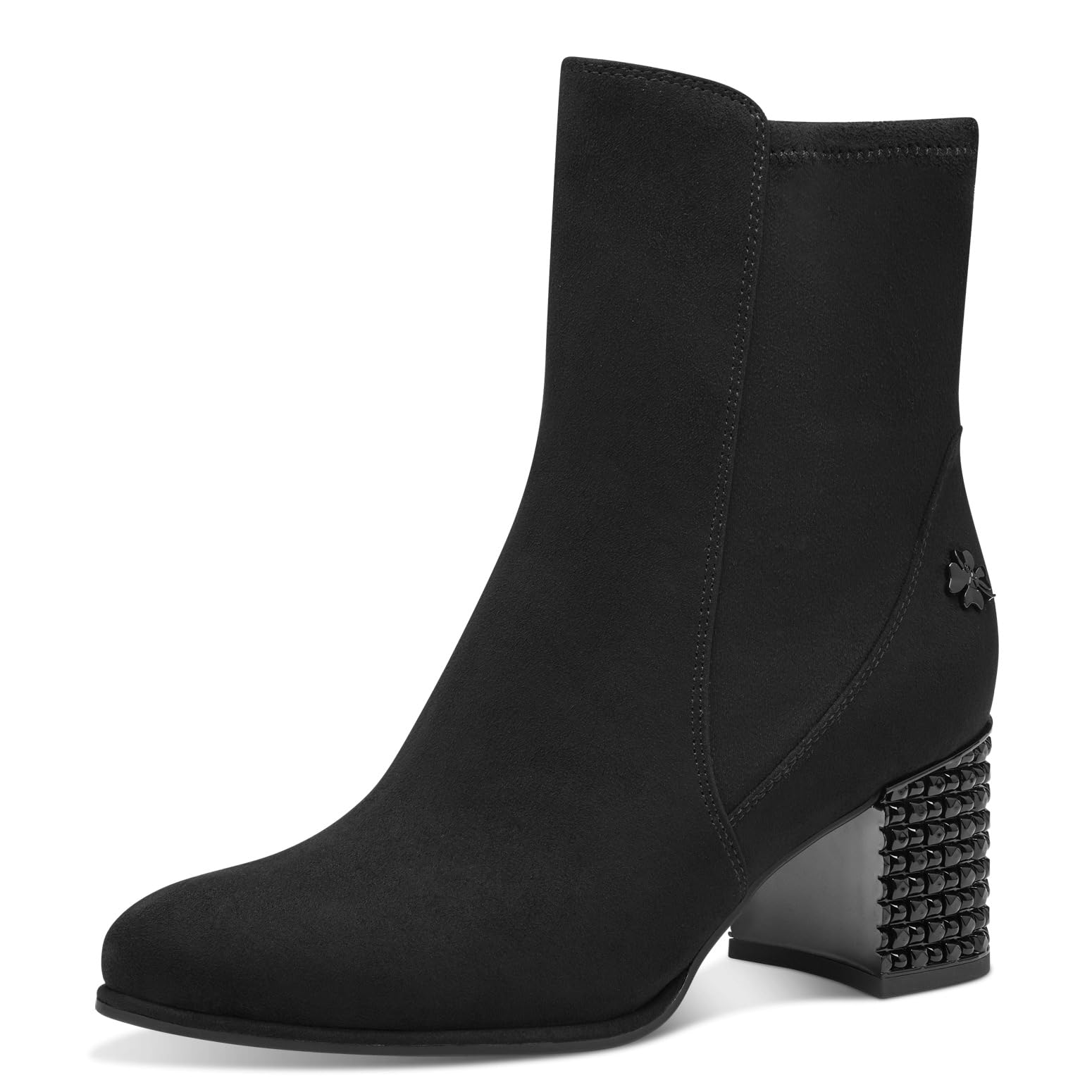 MARCO TOZZI Women's 2-85304-41 Boot Heel, Black, 6.5