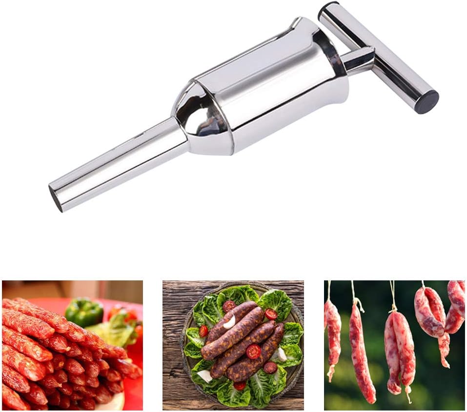 Sausage Maker Manual Sausage Maker Meat Stuffer Filler Hand Operated Salami Maker Funnel Sausage Stuffer Barrel Hand Tool