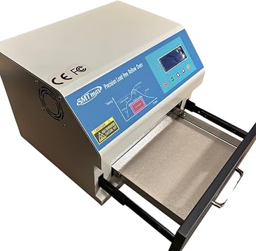 1600W SMT Reflow Oven 9x8in Infrared Convection RS-232 110V SMTmax AS-5010