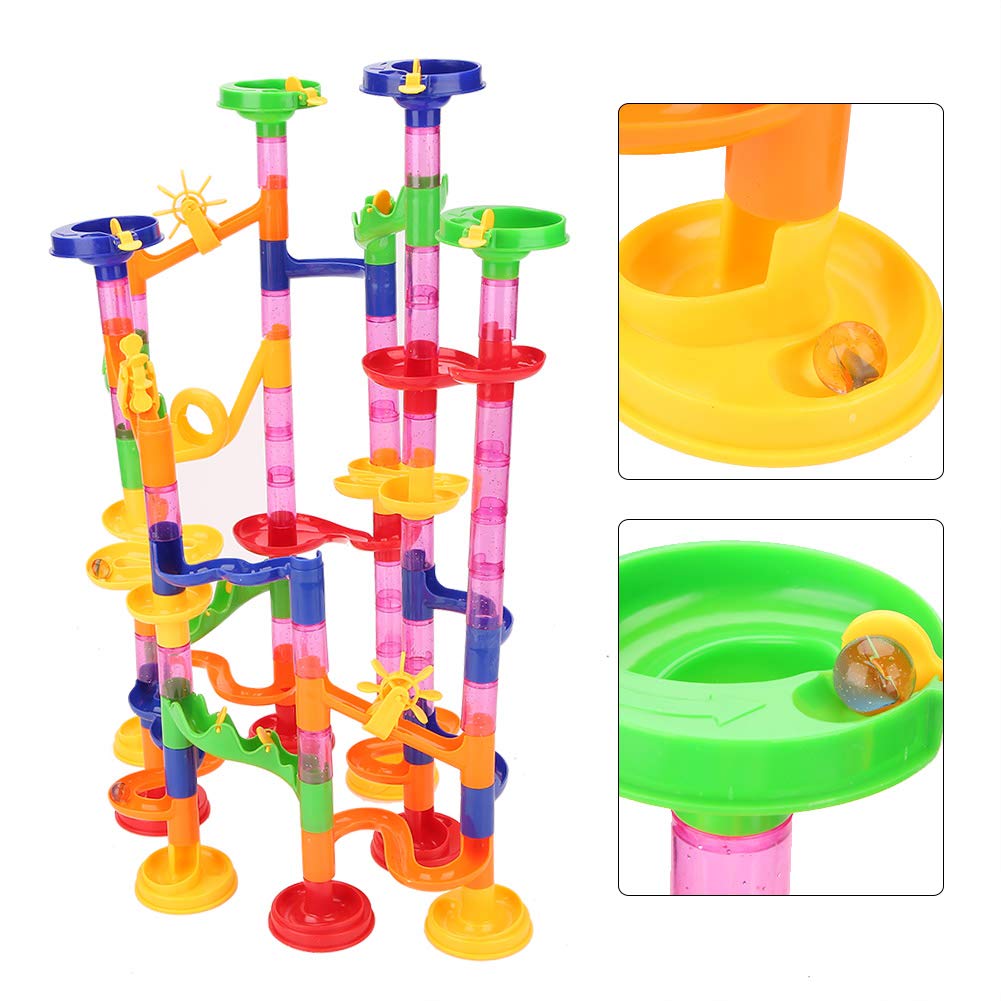 MaxTronic 166 Pièces Circuit De Billes Marble Run - Jeu De Construction Educatif, Cadeau Pour Enfant 3 Ans Et Plus