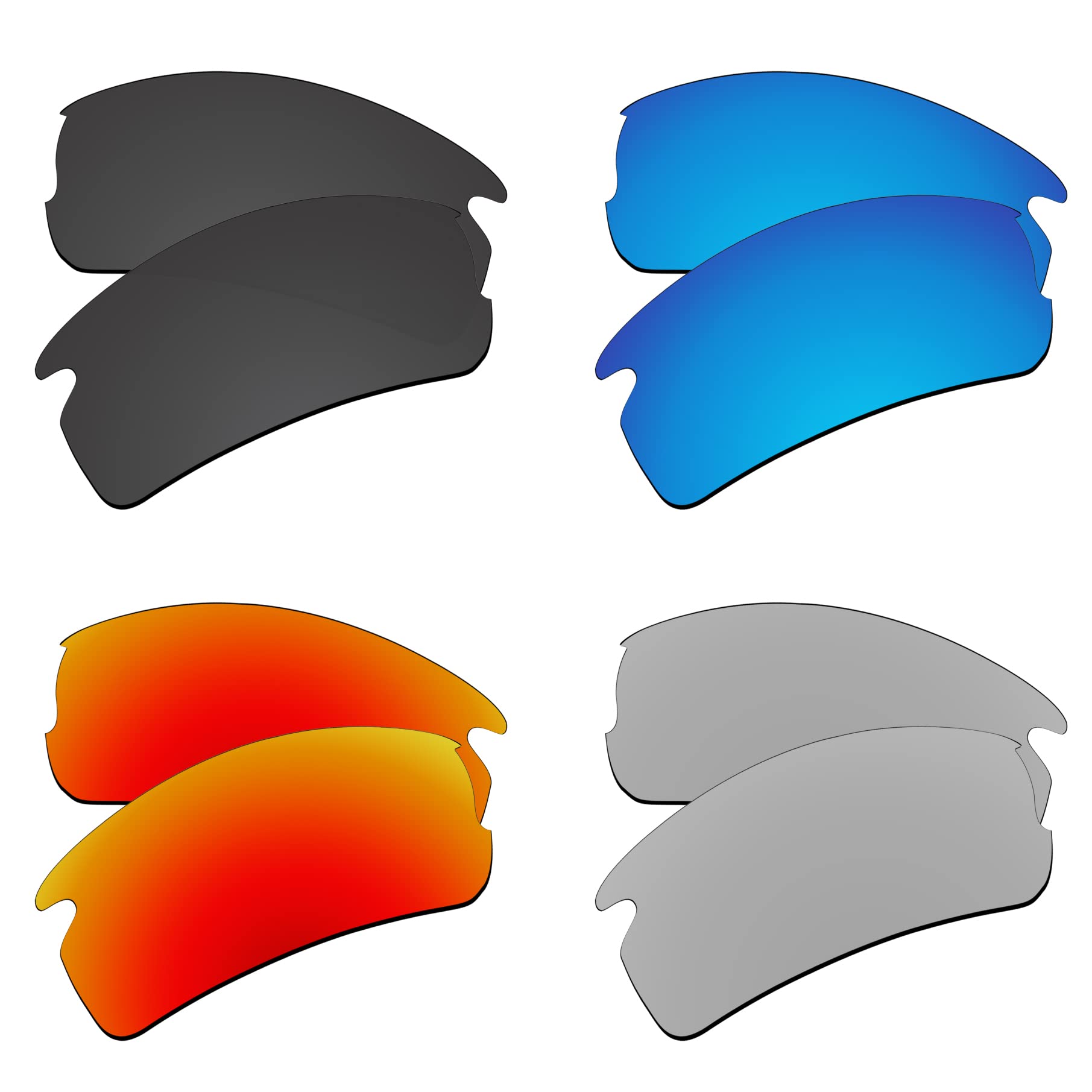 EZReplaceEZReplace Ersatzglser fr Oakley Flak 2.0 XL OO9188 Sonnenbrillen (polarisierte Glser)