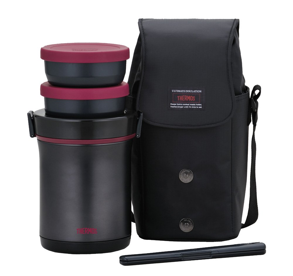 Amazon｜THERMOS ステンレスランチジャー 1.1合 ブラック JBE-1600F BK