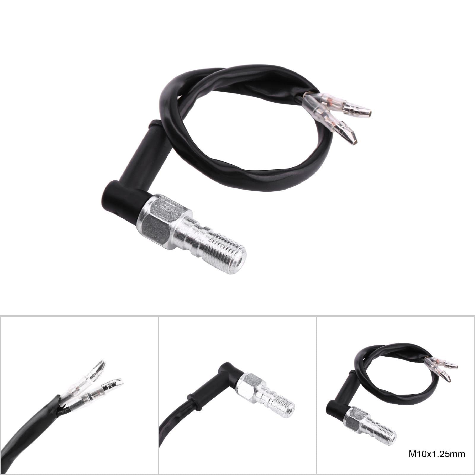 Interruttore Idraulico Freno Moto Posteriore - Universale M10x1.25, Con Rondelle, Per Luce Freno - Foto 1