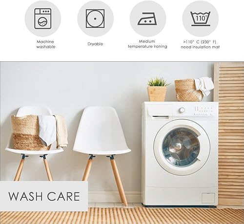 Miniatura 7 de BALCONY & FALCON Mantel rectangular de lino lavable, impermeable, a prueba de aceite, a prueba de arrugas y polvo, utilizado para reuniones,