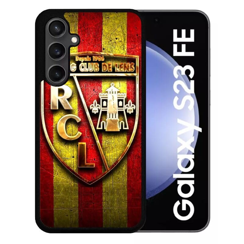 Coque pour Galaxy s23 fe RC Lens silicone noir finition épurée
