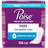 Pad&comma; Moderate Absorbency&comma; Regular&comma; 66ct - 4 Pack