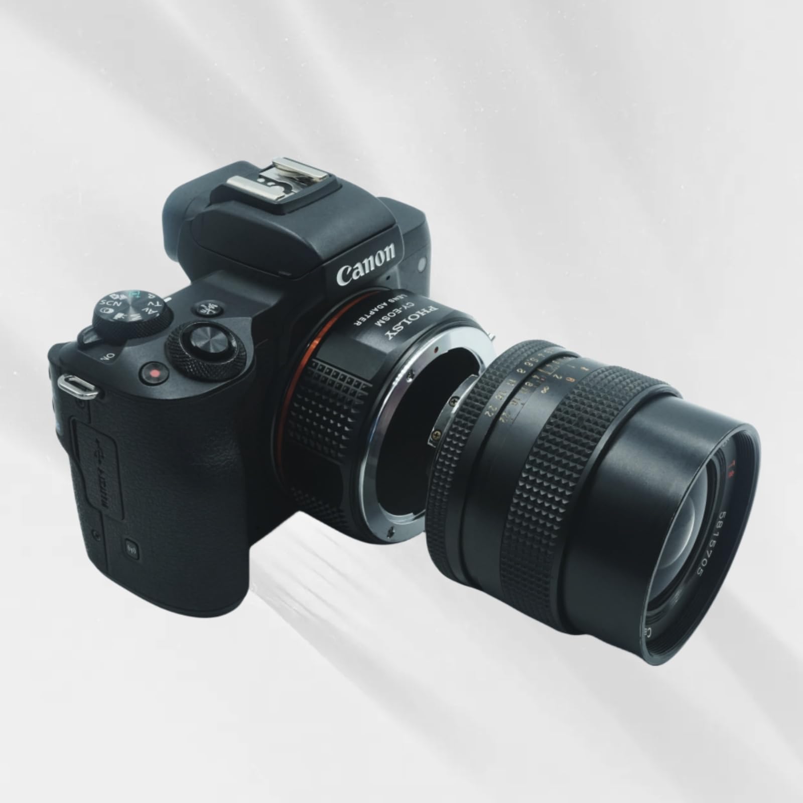 Amazon.com : PHOLSY Lens Mount Adapter CY to EF-M Compatible with