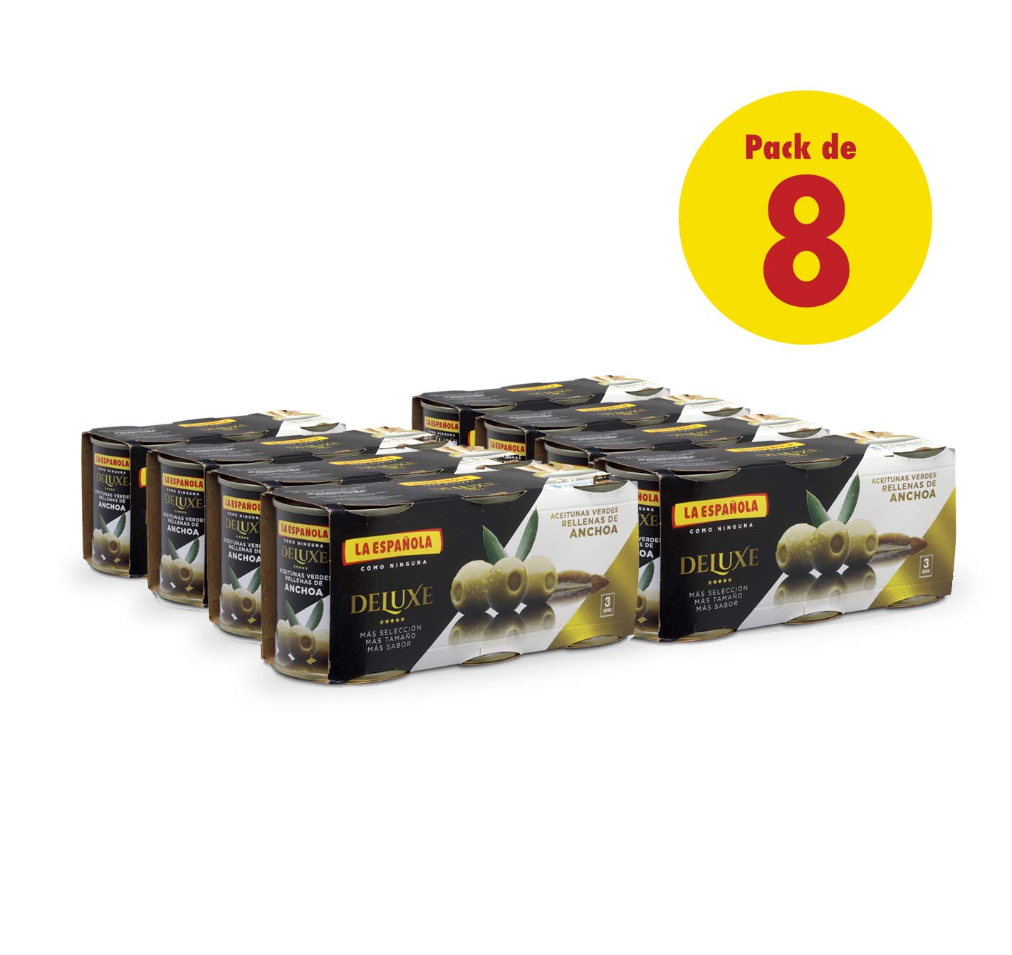 ack 8 Uds. Tripack Mini-Bar Rellena de Anchoa Deluxe 3x50 gr (Rellena de Anchoa)…