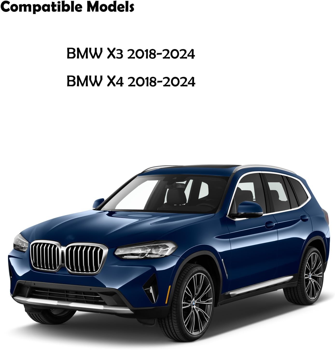 Center Console Safe Vault - KEREN Console Safe Box Compatible with BMW X3 2018-2024, for BMW X4 2018-2025 with Fingerprint Lock