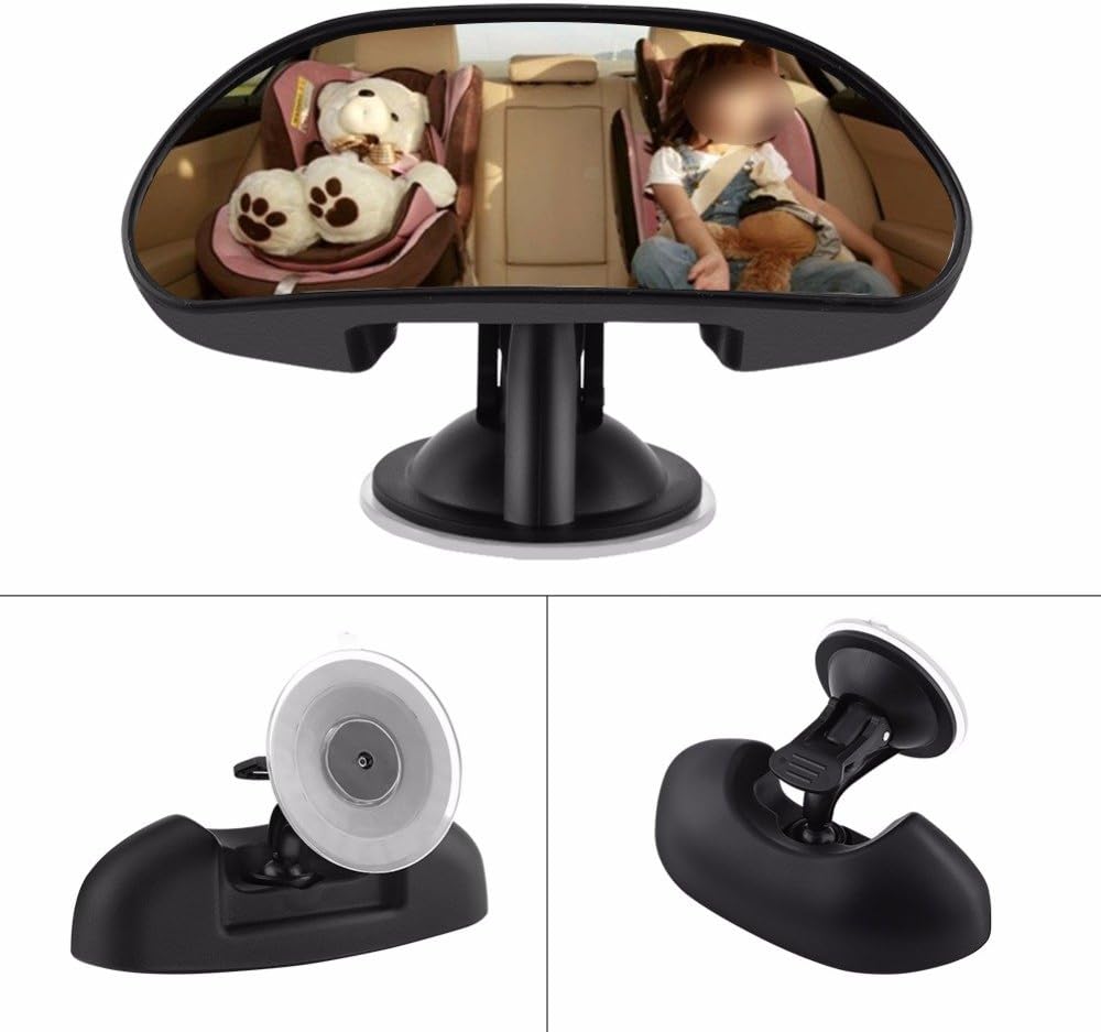 Baby Car Mirror Rear View Baby Mirror with Wide Angle 360 Degree Rotatable 5.78" * 2.16"