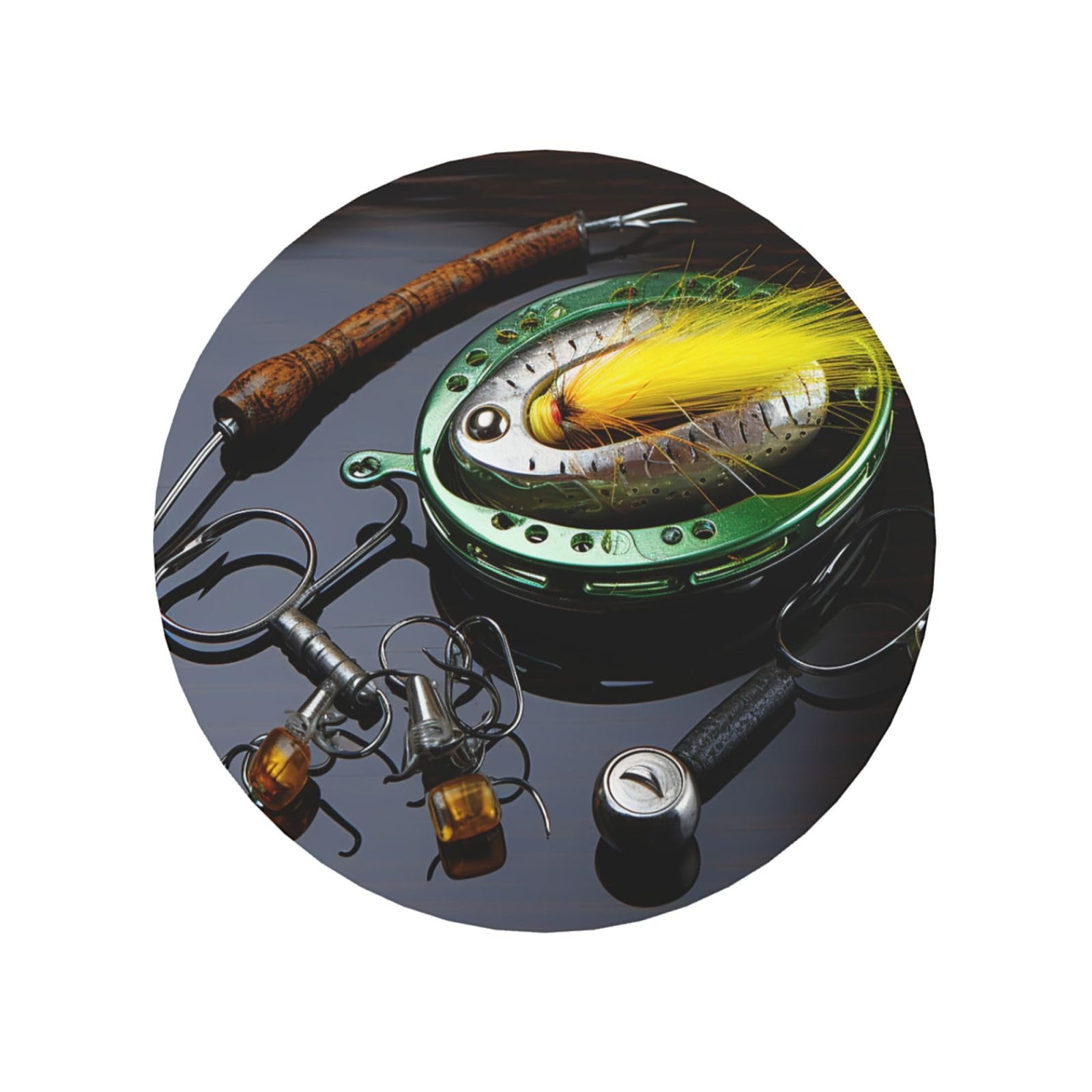 Fish Hook with Fishing Lure Rod Fridge Magnets Cute Strong Refrigerator Magnets Fun Magnet for Locker Office Whiteboard Decor, Door Magnets Decorative Magnetic Stickers for Home Decor