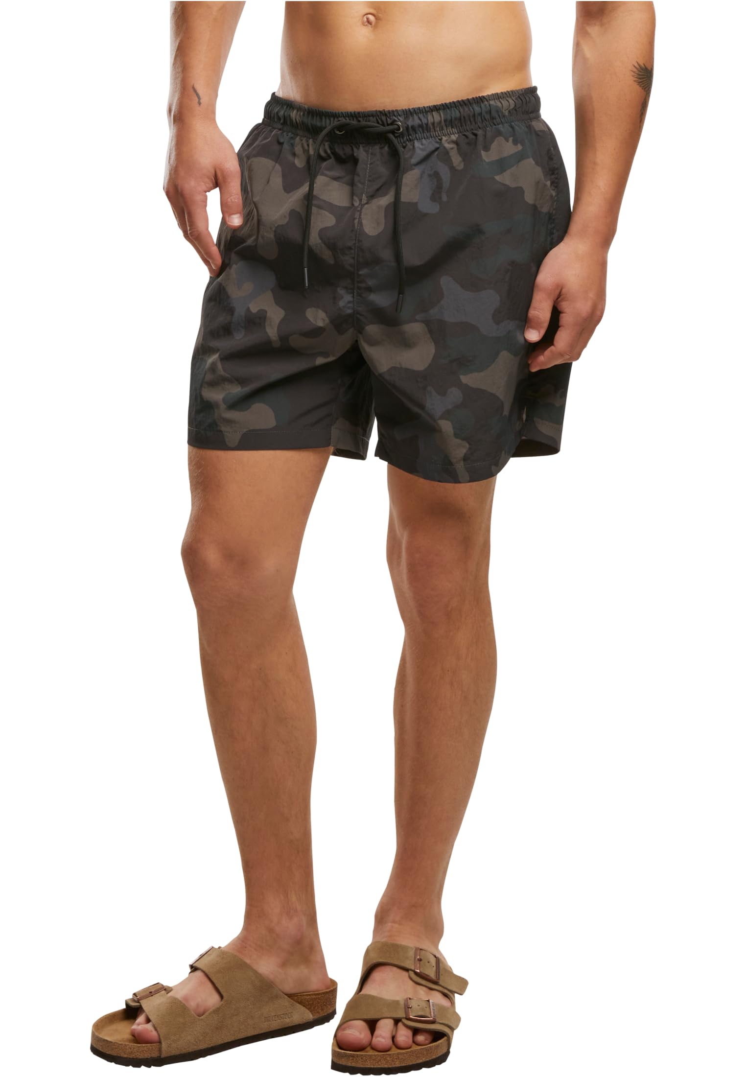 Brandit Swim Shorts Basic Dark Camo Size M, Dark camo, M