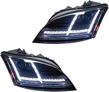 Car Headlight Components For RS 2008 2009 2010 2011 2012 2013 2014 LED Auto Headlights Upgrade Bifocal Lens Dynamic Light Accessories Car Front Lamp Assembly Headlight Assembly