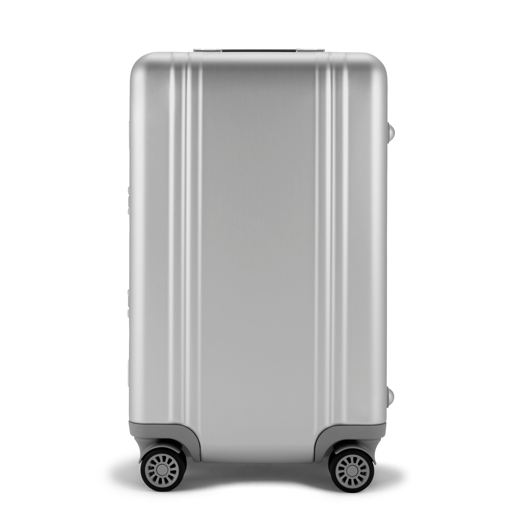 ZERO Halliburton - Heritage Line Collection - Continental Carry-On Suitcase 34L - Durable Aluminum Hardside Luggage SILVER