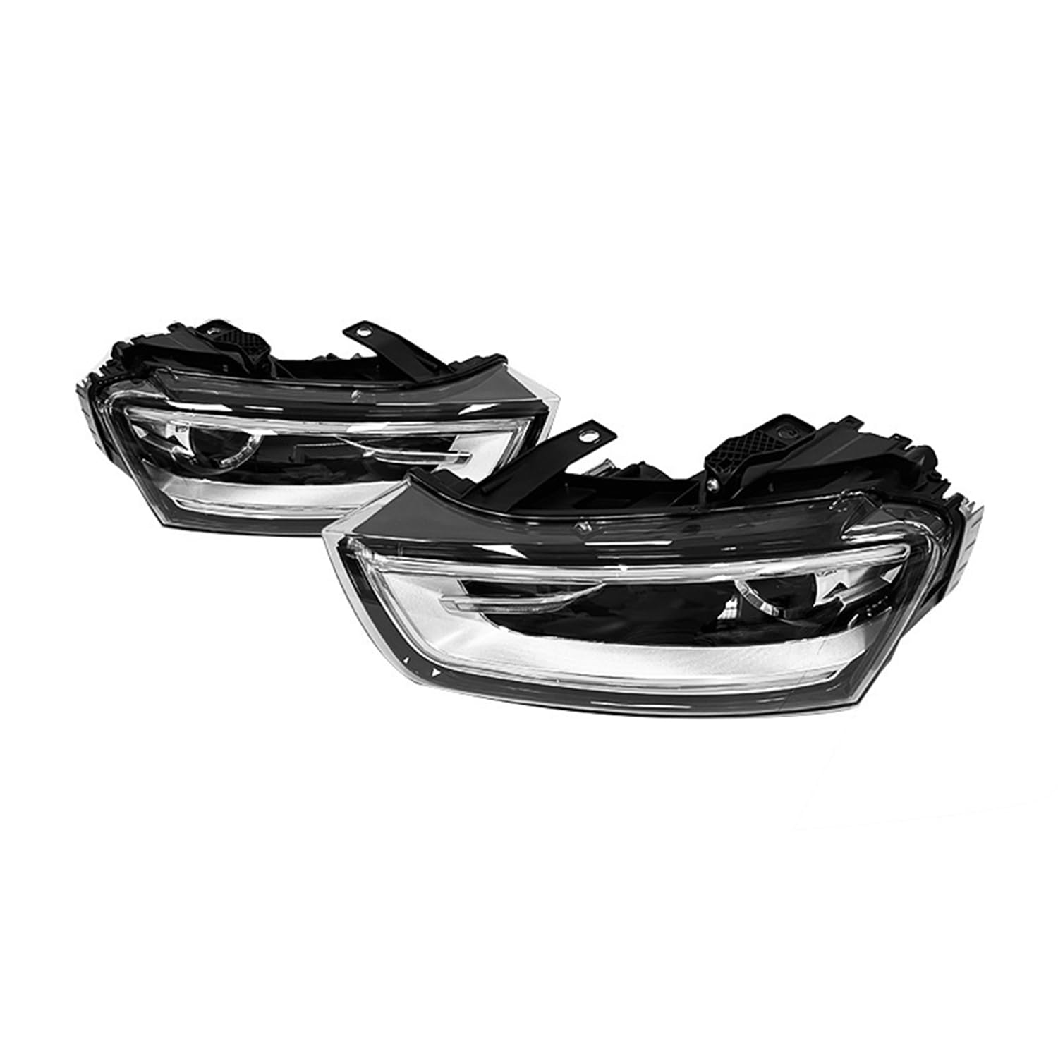 Gruppo Fari Abete per Audi Q3 2013-2015(Xenon Lamp), Luci Anteriori a LED con Segnali di Svolta Sequenziali Drl Accessori Auto