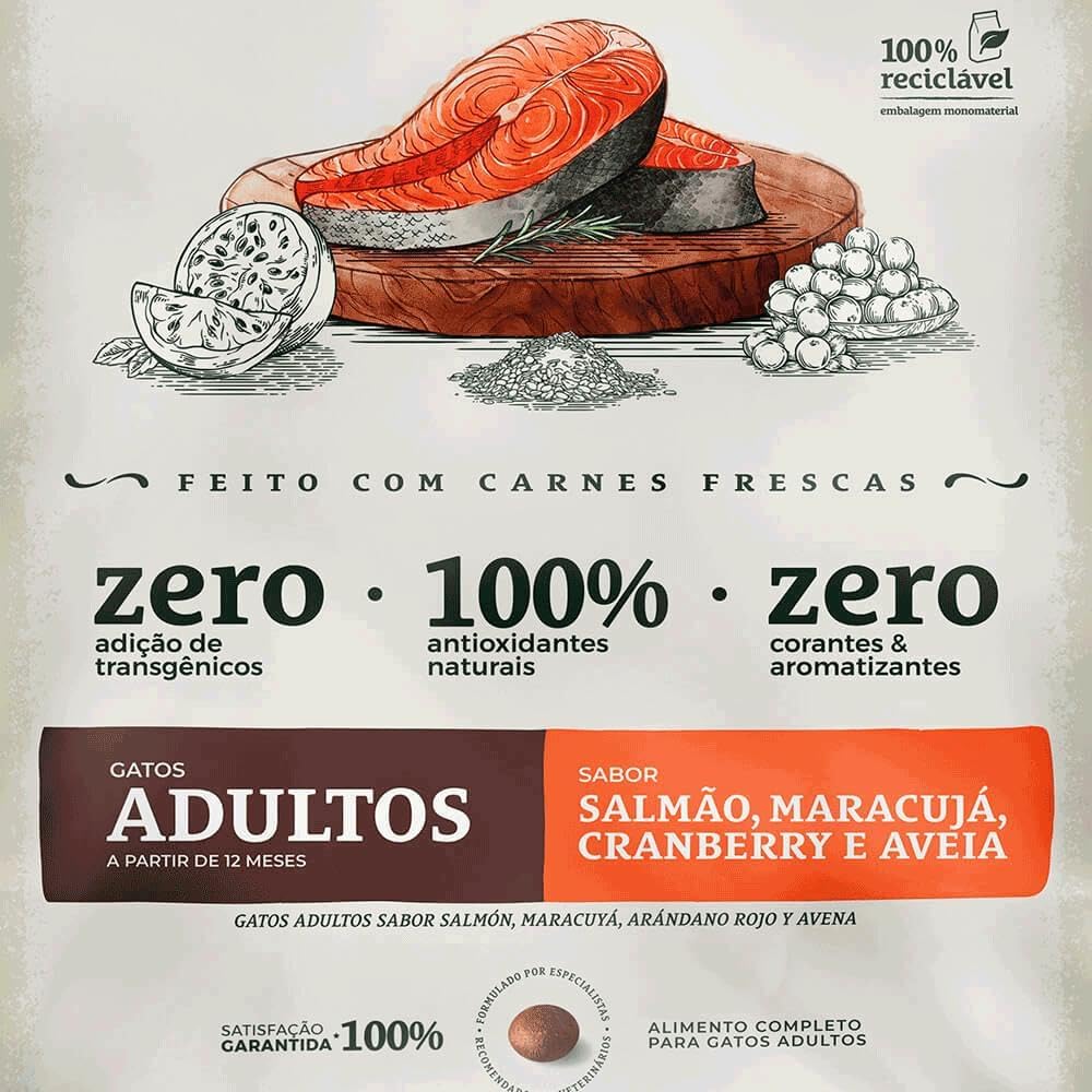 Bionatural Prime - Salmão Gatos Adultos 7,5kg