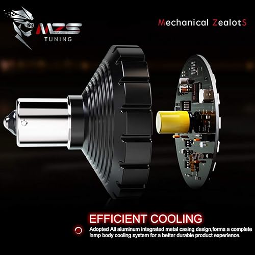 Vista 51 de MZS 1157 - Kit de luces LED para motocicleta, luces LED mejoradas, cuentas LED rojas de 2 pulgadas, estilo bala con doble color delantero o trasero