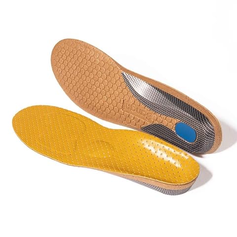 Leather Orthotics Insole for Flat Feet Hard Arch Support Shoe Pads Orthopedic Insoles for Men Women Feet Cushion