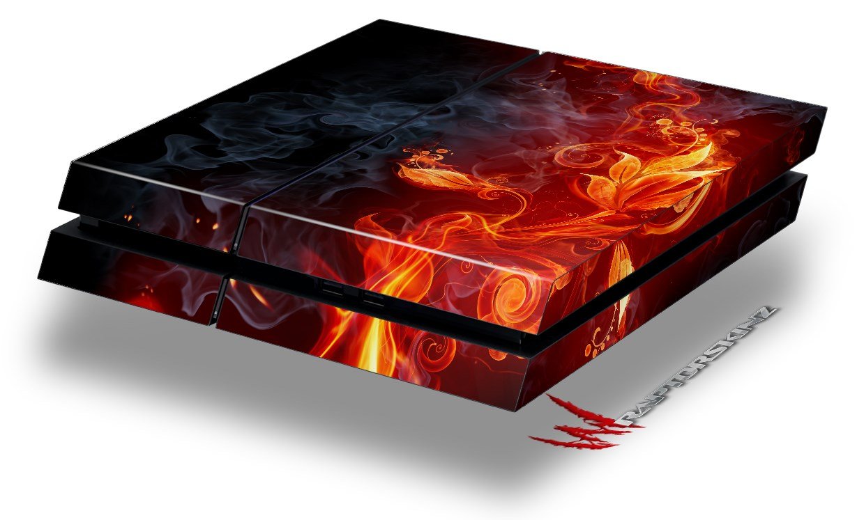 Fire Flower - Decal Style Skin fits original PS4 Gaming Console