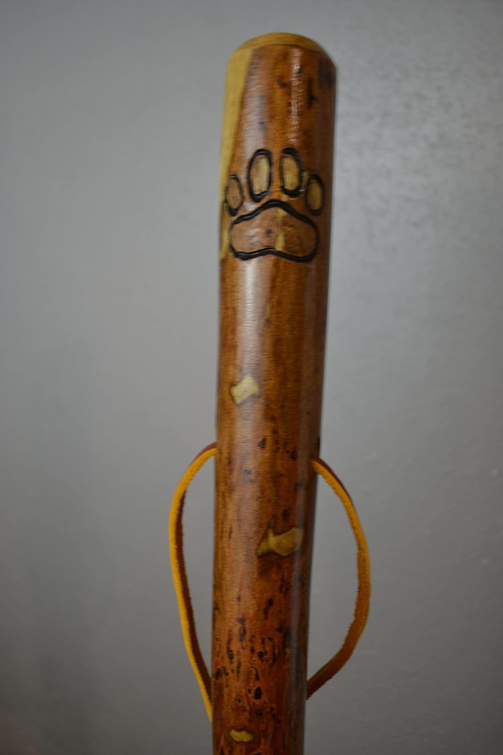 Walking Stick with Dog Print, Made in The USA Hardwoods, Up to 60" Tall
