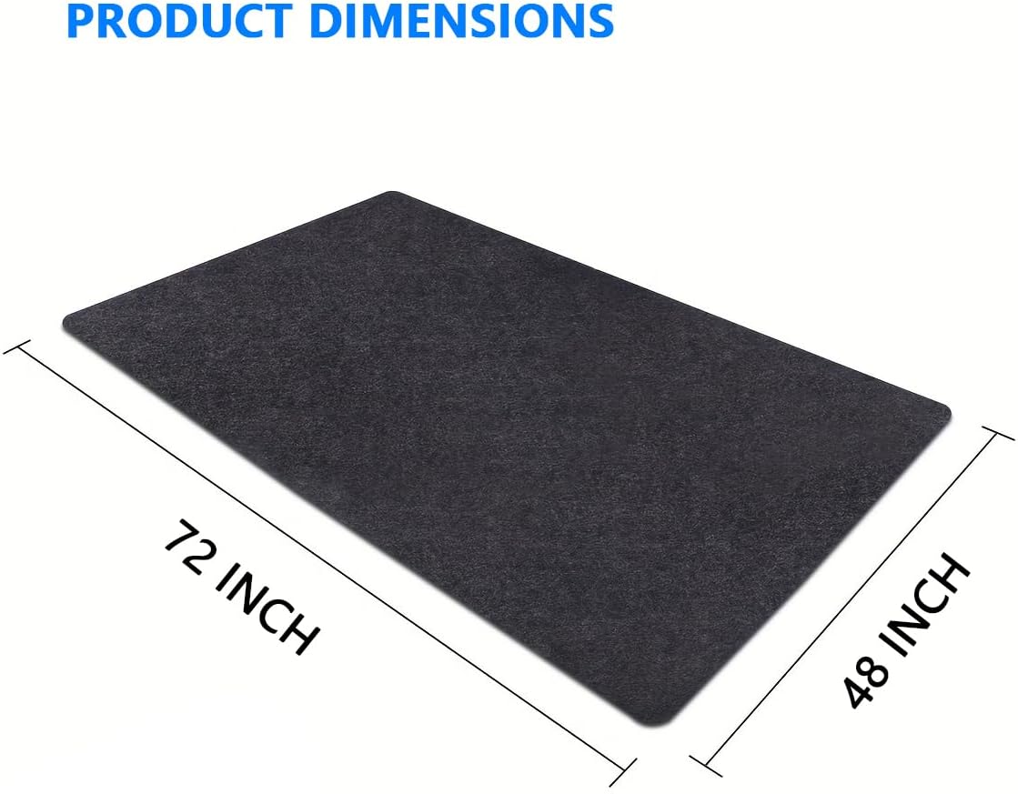 Outdoor Storage Shed Mat，Anti-Slip Patio Furniture Floor Mat，Waterproof Carport Mat，Backing prevents liquid penetration，Soft Material, Non-slip Backing,Washable，Excluding storage shed(48" x 72")