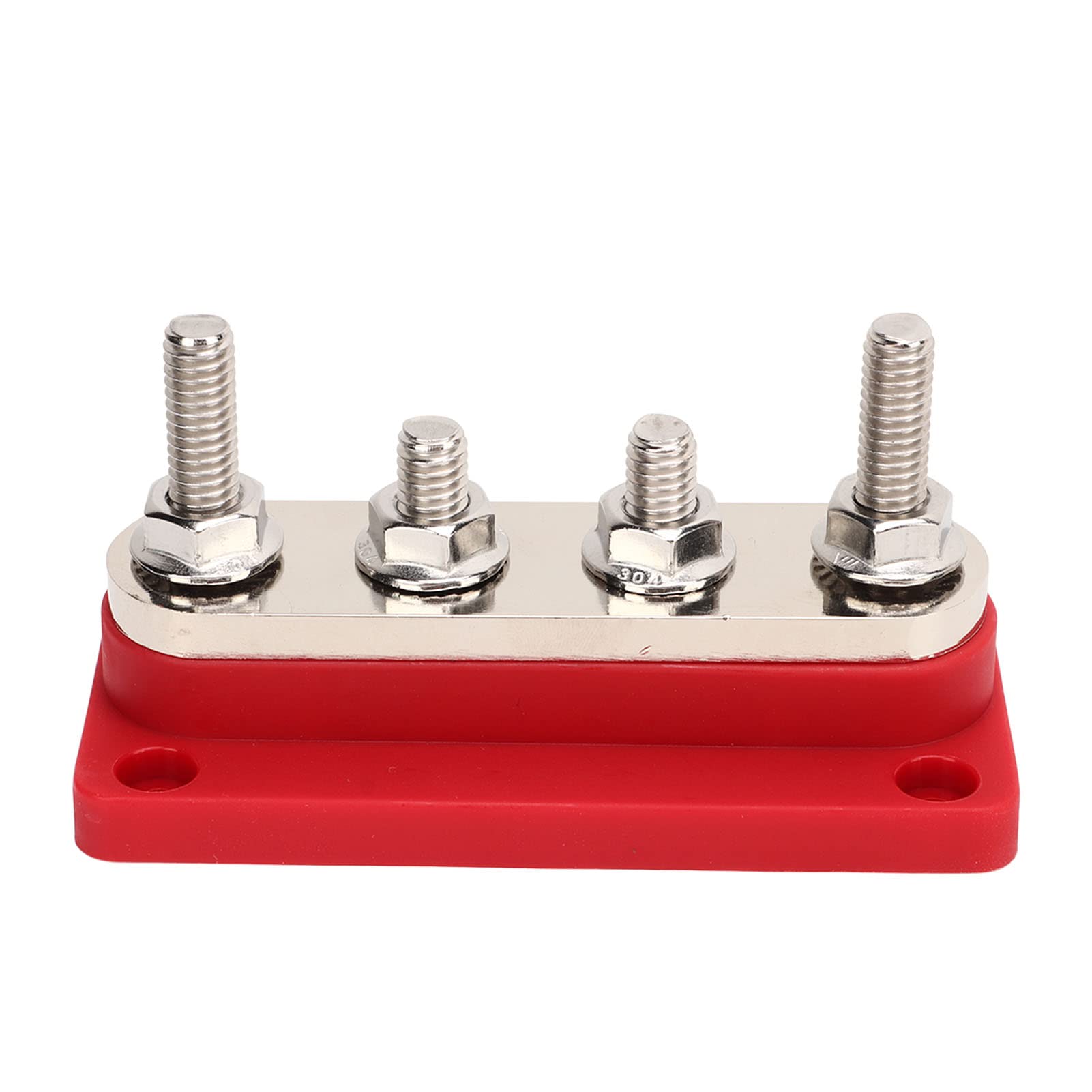 Morsettiere Batteria 12V/24V - Blocco Giunzione Terminale Con Post Isolato Per Camion, Barca, RV | 4 Pezzi