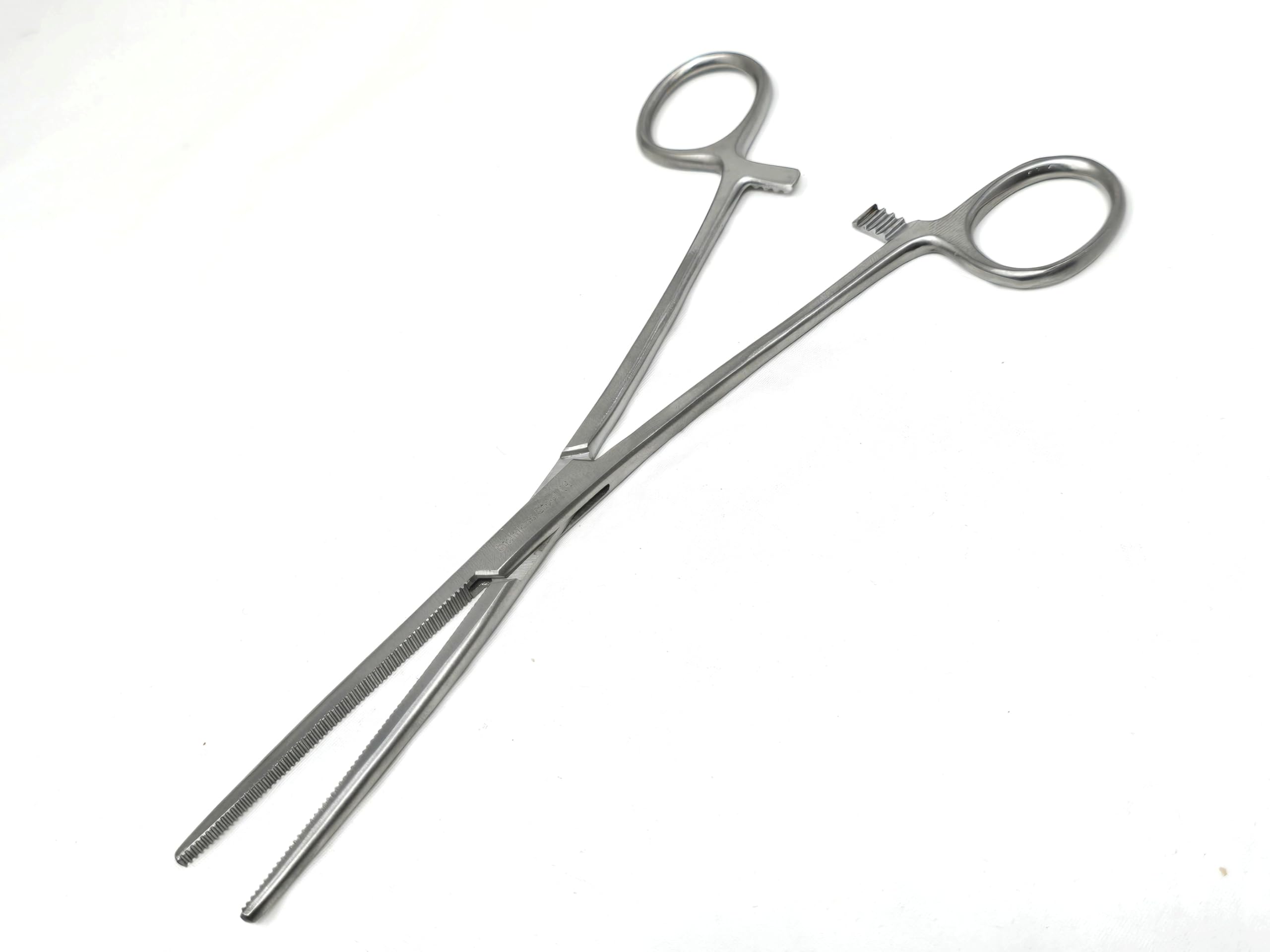 2 Pc 8" Locking Straight & Curved Stainless Steel Hemostat Forceps Set Ideal for EMT, Firefighter, Dental, Hobby, Fishing, Electronics, Pruning, Taxidermy + More — Amazon image 6