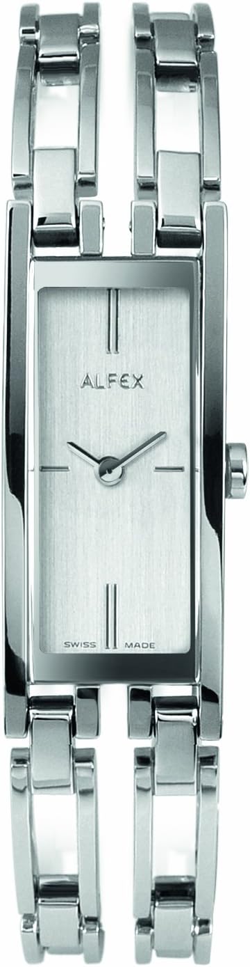 Alfex – 5663 _ 001 – Ladies Watch – Analogue Quartz – Grey Dial – Grey Steel Bracelet