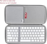 Vista 2 de Hermitshell Funda rígida de viaje para Apple Magic Keyboard MLA22LLA (nailon, gris)