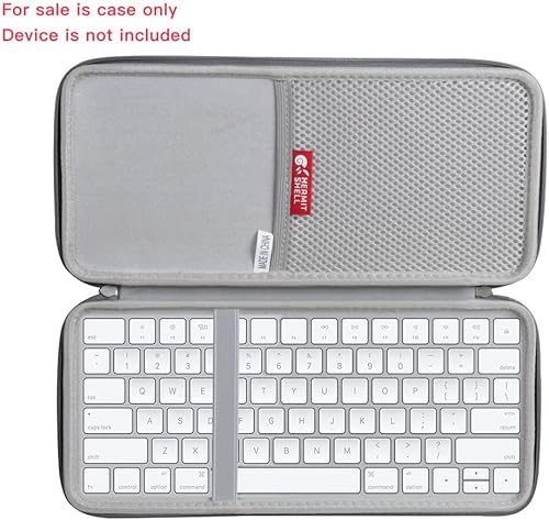 Miniatura 2 de Hermitshell Funda rígida de viaje para Apple Magic Keyboard MLA22LLA (nailon, gris)
